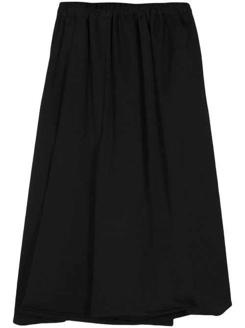 Cropped wide trousers - Black