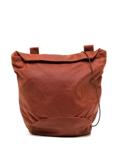 Zip-fastening messenger bag - Red