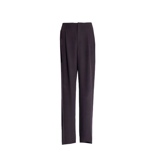 Silk Trousers — Brown