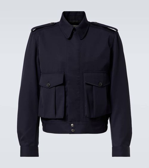Wool gabardine jacket