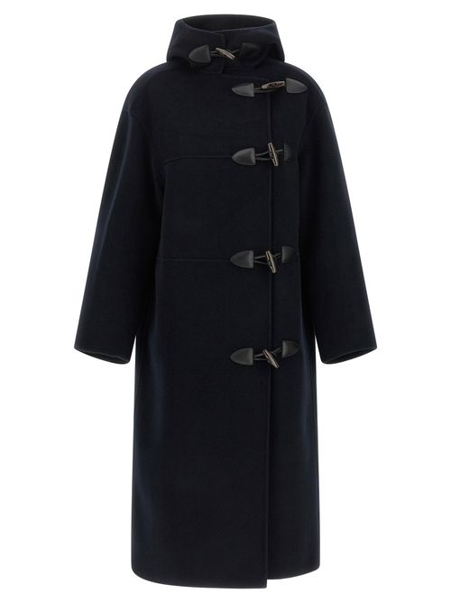 Wool-Cashmere Duffle Coat — Black