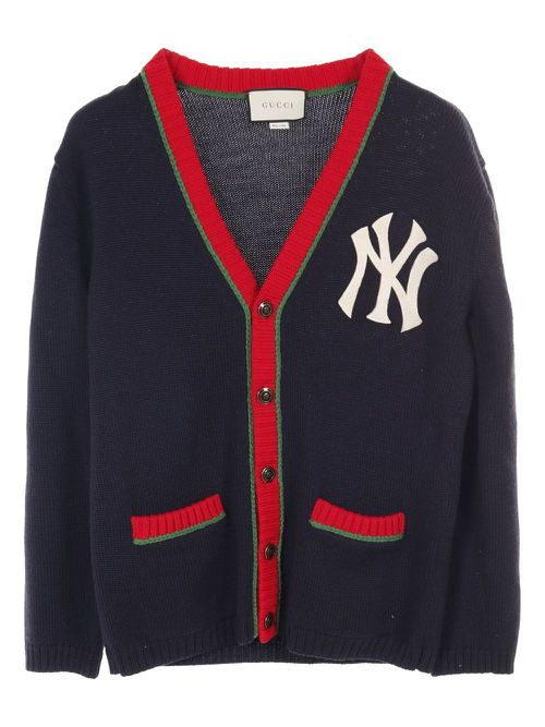 X MLB New York Yankees 2010s wool cardigan - Blue