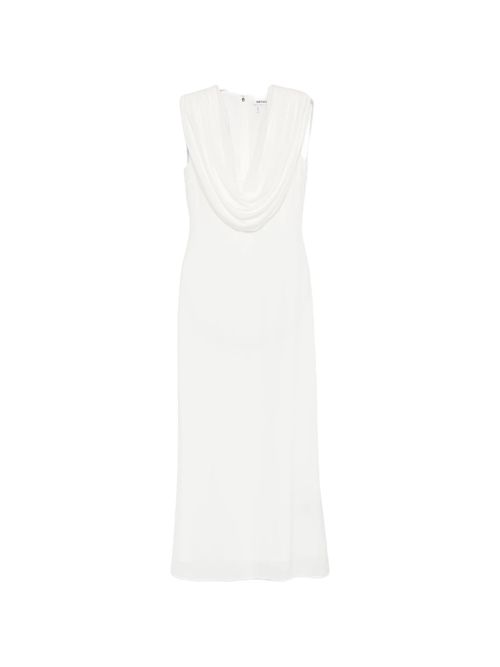 Long Dress with Removable Shoulder Straps and Back Zip Closure