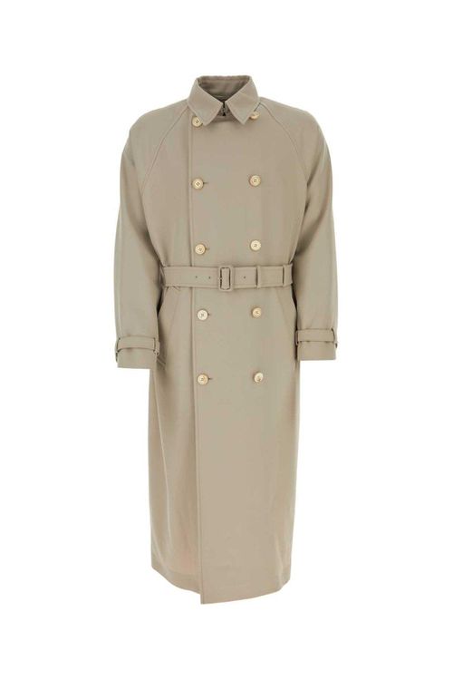 Belted Button-up Coat