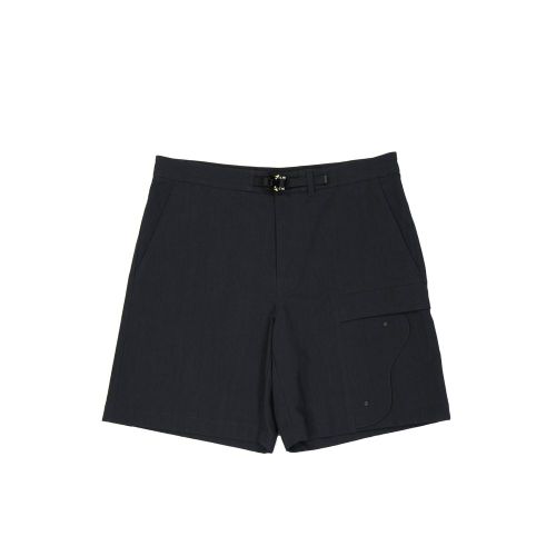 Cotton-Blend Bermuda Shorts — Black
