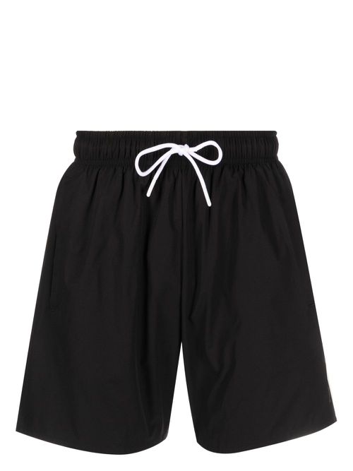 Iconic logo-print swim shorts - Black