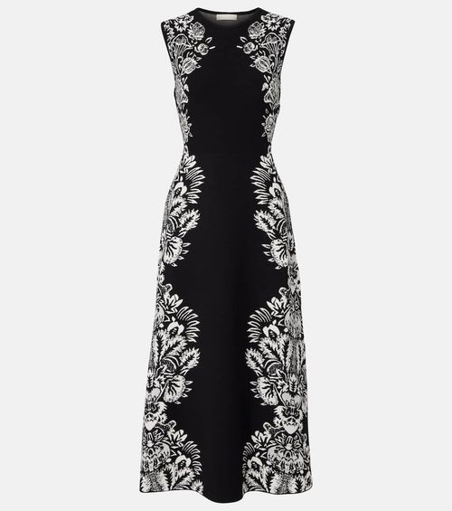 Liana jacquard midi dress