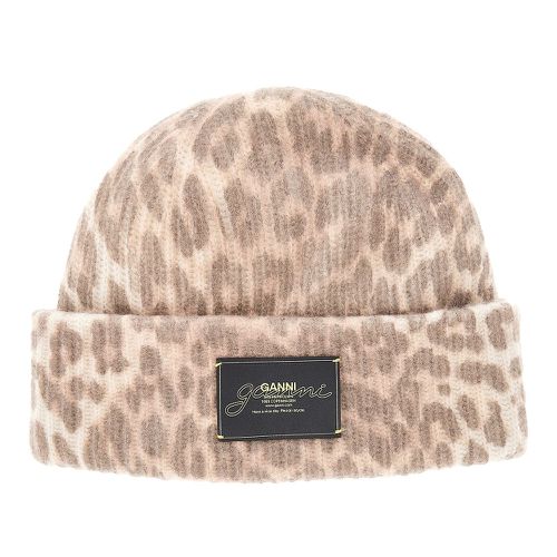 GANNI Recycled wool blend beanie hat Woman One Size
