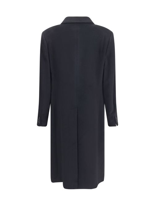 Wool and Mohair Blend Coat — Black
