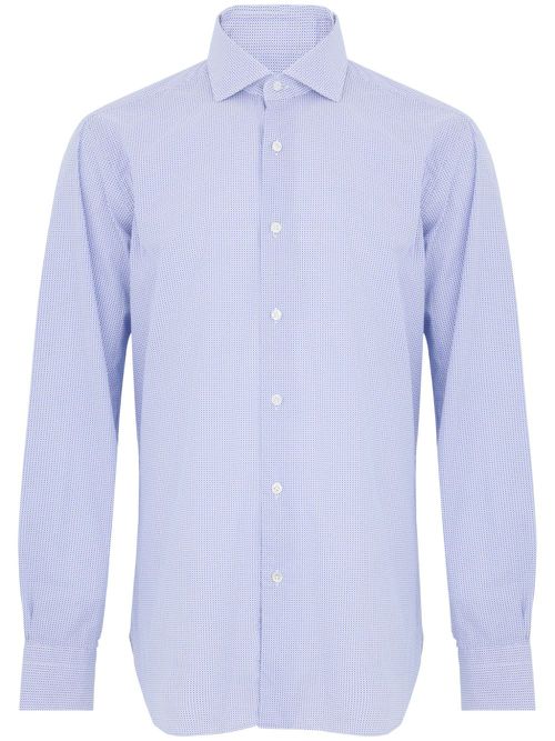 Dot-print shirt - Blue