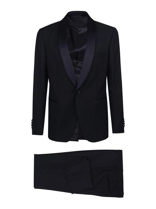 Blue smoking suit