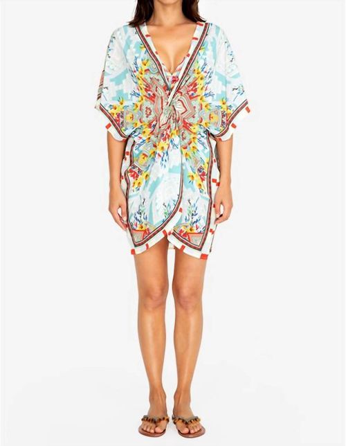 Lina Twist Front Tunic In Multi