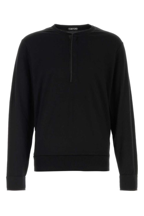 Silk Sweater — Black