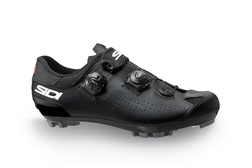 Sidi | XC Cross Country Shoes, Professional Mountain Bike Shoes for Women MTB EAGLE 10 WOMAN, Soft Instep Closure System, Integrated Heel, Color Black Black [Size EU 43/US 9]