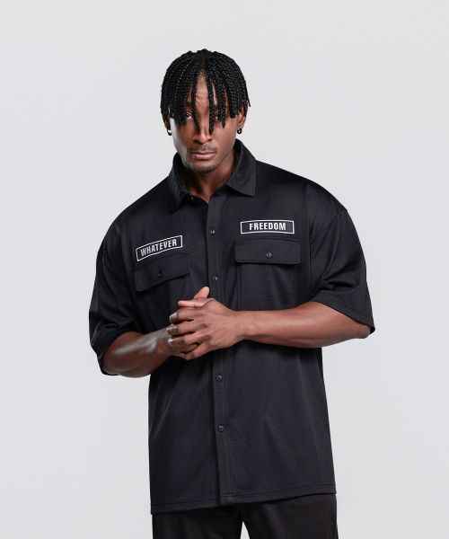 Wappen Mesh Short Sleeve Shirt