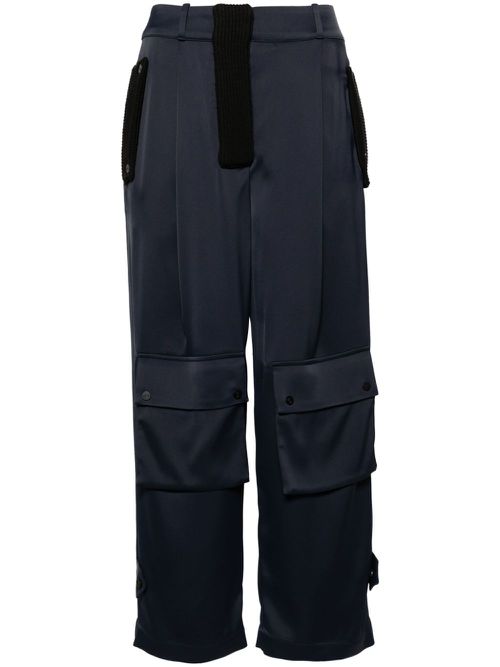 Umea pleated cargo trousers - Blue