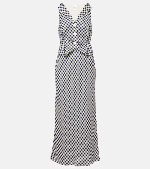 Kimmy checked maxi dress