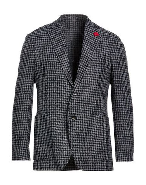 Man Blazer Azure Size 40 Wool, Cotton, Polyamide
