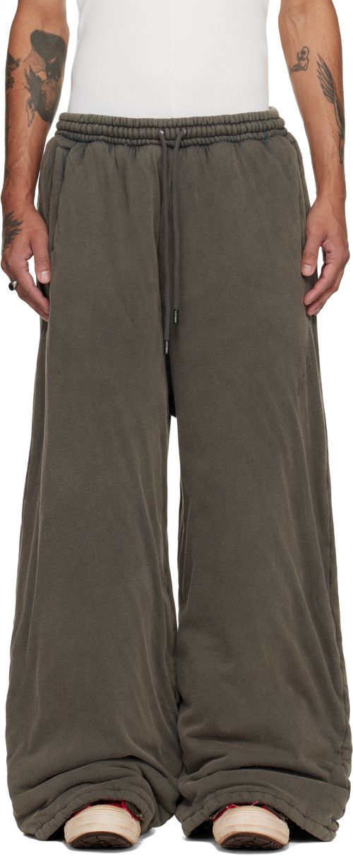 Gray Wadded Bontans Sweatpants