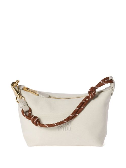 Gabardine mini bag - White