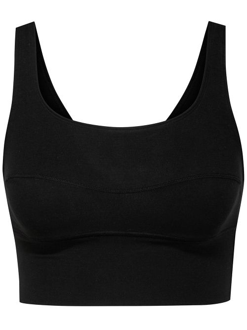 Calida Black Cotton Tencel Bustier