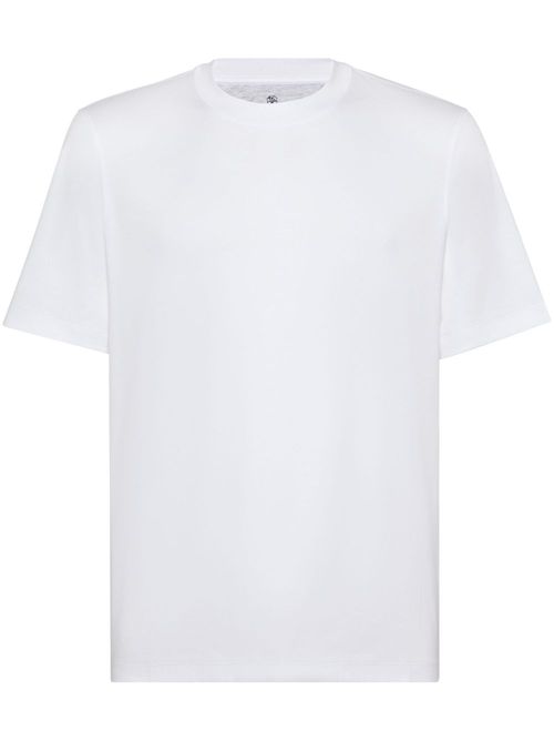 Crew-neck jersey cotton T-shirt - White