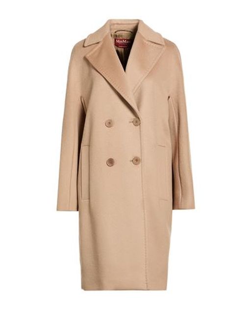 Woman Coat Camel Size 8 Virgin Wool