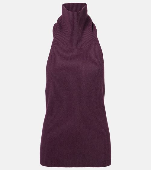 Lisa Yang Maddie open-back cashmere top