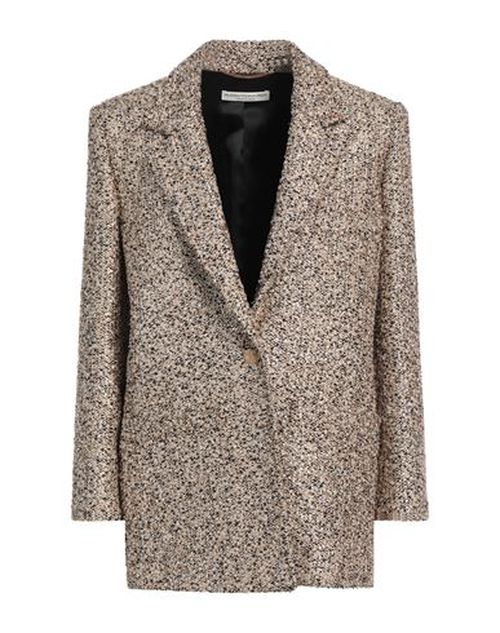Woman Blazer Gold Size 4 Polyamide, Metallic Polyester, Cotton, Viscose, Polyester