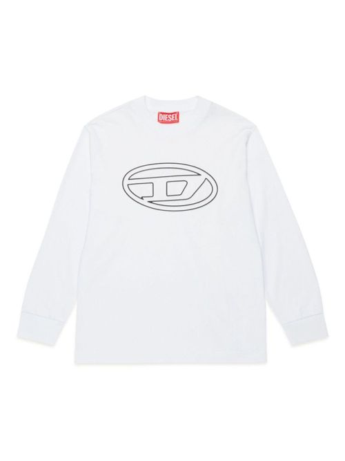 Boys White Logo Sweatshirts