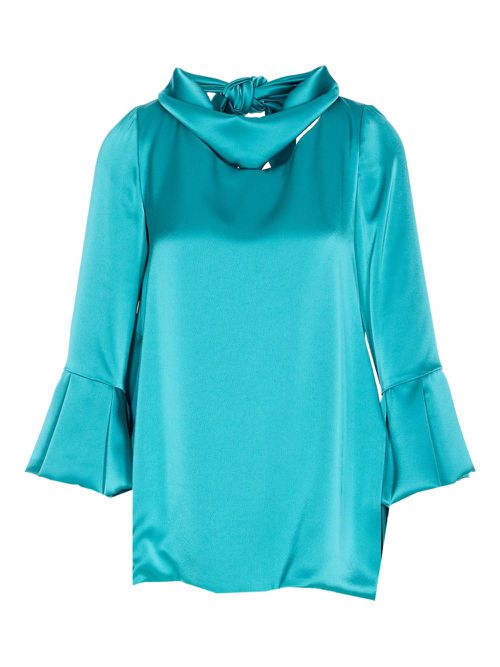 Fely Campo satin top - Blue