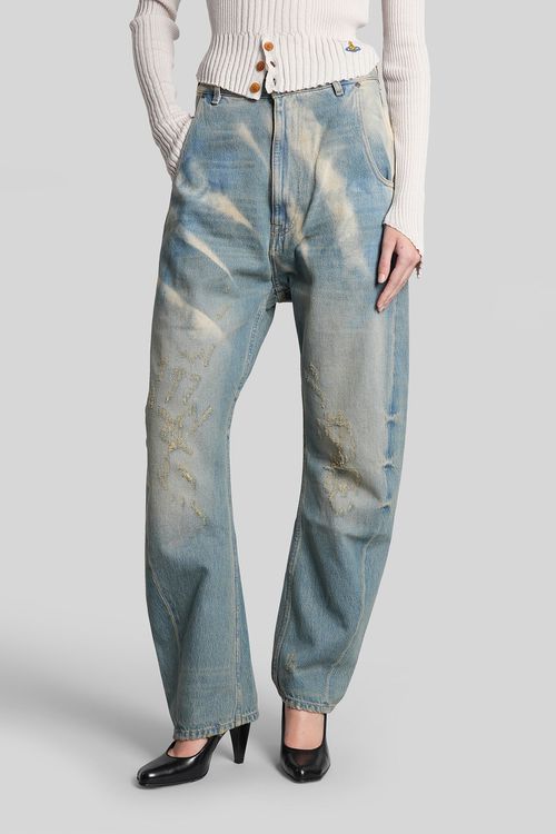 Jeans In Blue Cotton