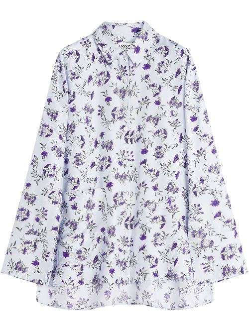 Lanvin floral-print shirt - White