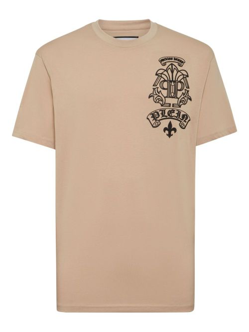 Philipp Plein logo-appliqué T-shirt - Neutrals
