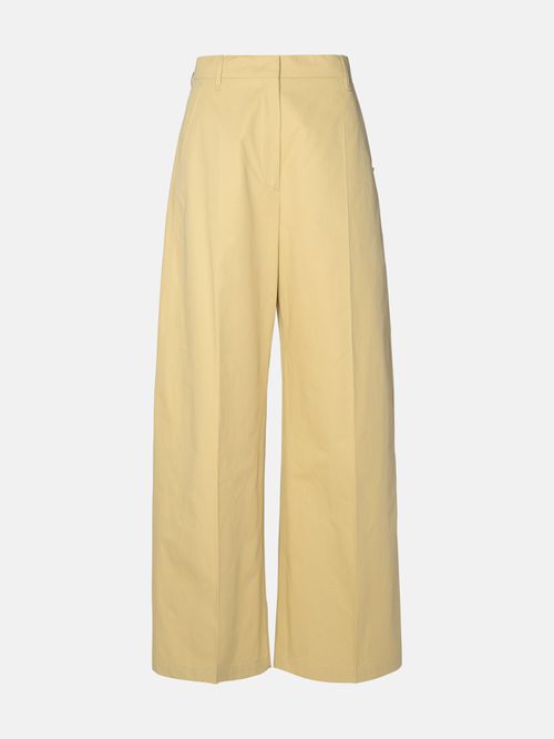 'Gebe' Beige Cotton Pants