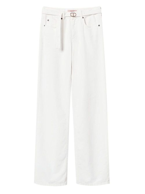 TWINSET wide-leg jeans - White