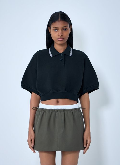 Cropped Polo Shirt