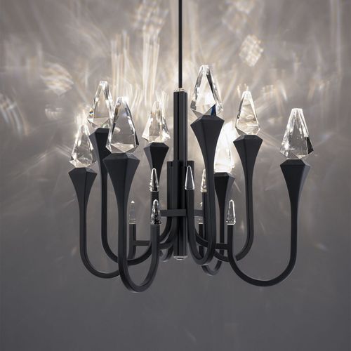 Black LED Pendant from the Plumeria Collection
