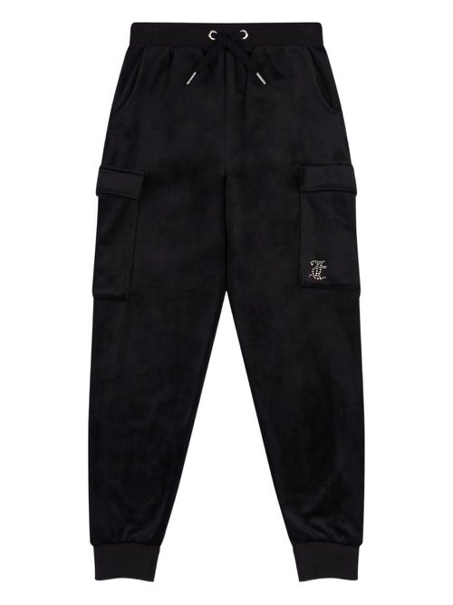 Juicy Couture Kids logo cargo trousers - Black