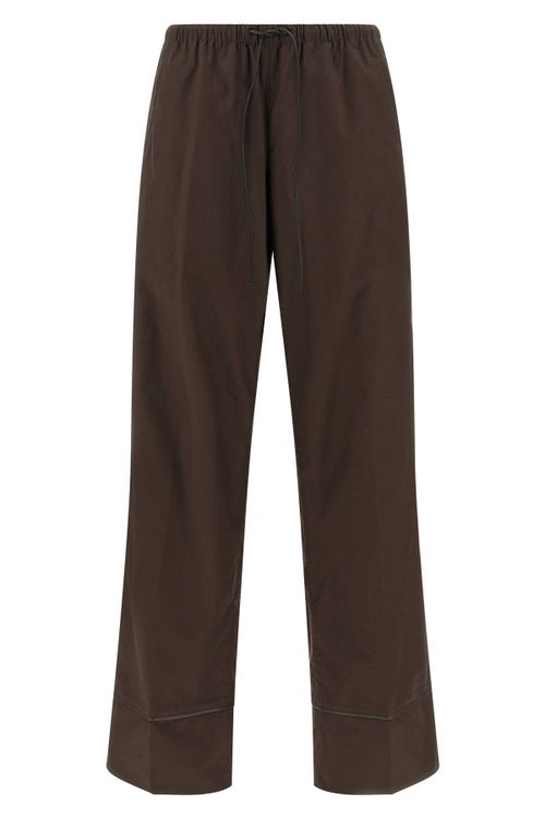 Leather Insert Pants