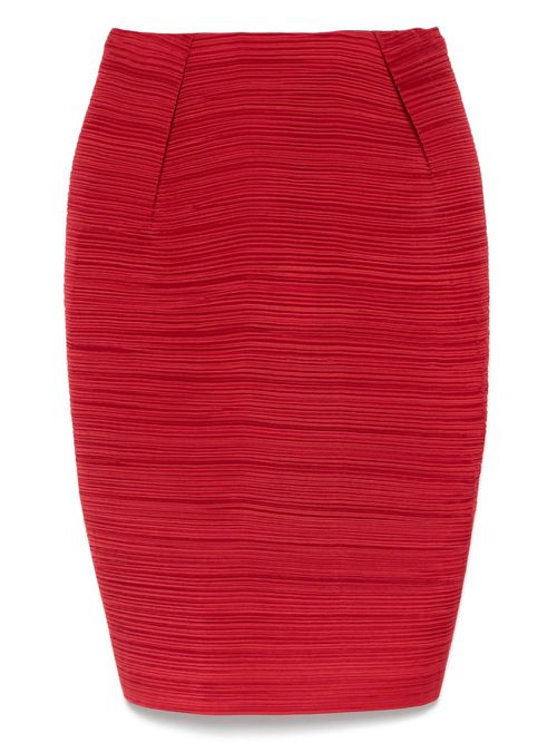 2011 plissé skirt - Red