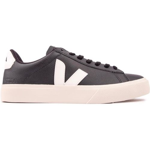 Veja Womens Campo Leather Trainers - Black - Size UK 3