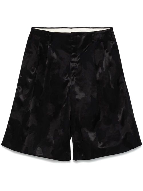 Wide-leg shorts - Black