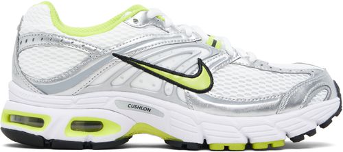 White & Silver Air Max Moto 2K Sneakers