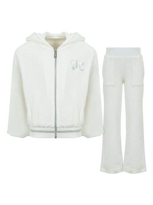 Logo-print cotton tracksuit - White