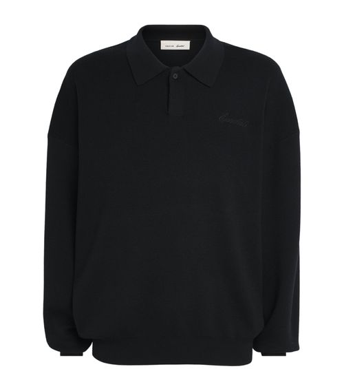 Knitted Signature '90s Polo Sweater