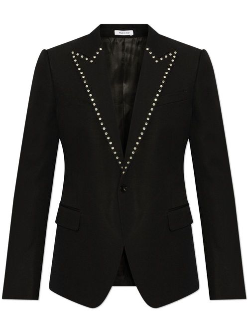 Crystal-embellished blazer - Black