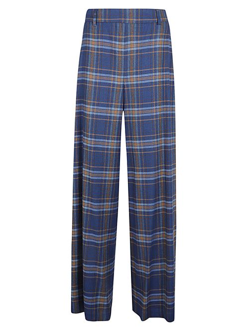 Niu Women's Wide Leg Checked Trouser
