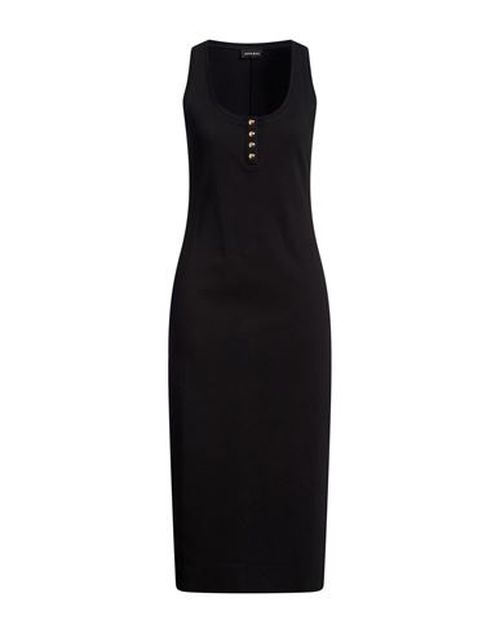 Woman Midi dress Black Size XS Cotton, Elastane