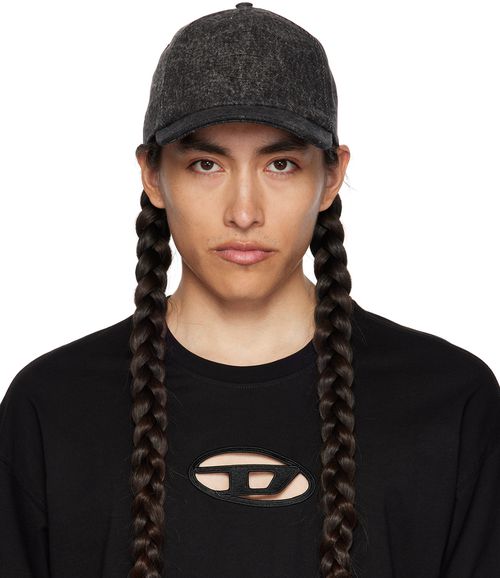 Diesel Black C-Spalm Denim Cap